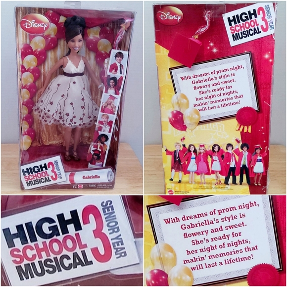 High School Musical 3 prom night Gabriella doll "2008" (NIB) Rare hard to find - Picture 3 of 5